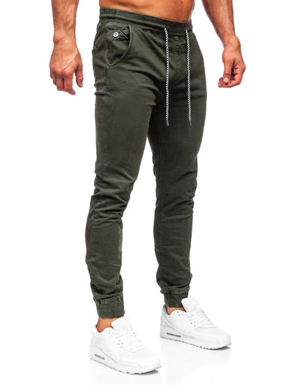 Pantalón jogger de tela para hombre caqui Bolf KA6792