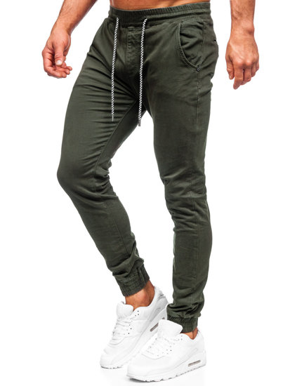 Pantalón jogger de tela para hombre caqui Bolf KA6792