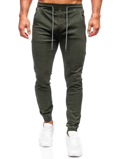 Pantalón jogger de tela para hombre caqui Bolf KA6792