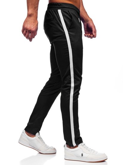 Pantalón jogger de tela para hombre color negro Bolf 0013