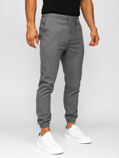 Pantalón jogger de tela para hombre grafito Bolf 0065