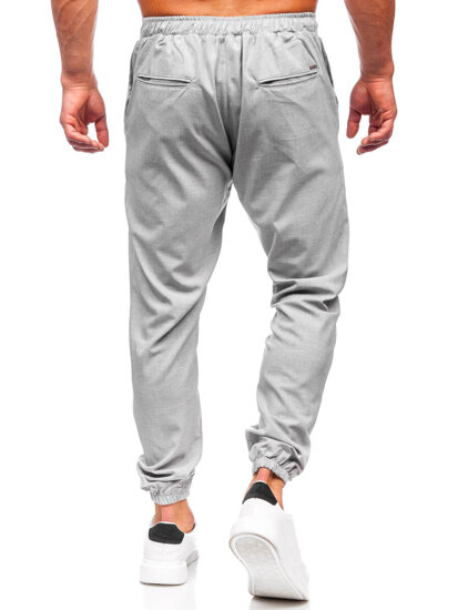 Pantalón jogger de tela para hombre gris Bolf 0065