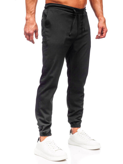 Pantalón jogger de tela para hombre negro Bolf 0065