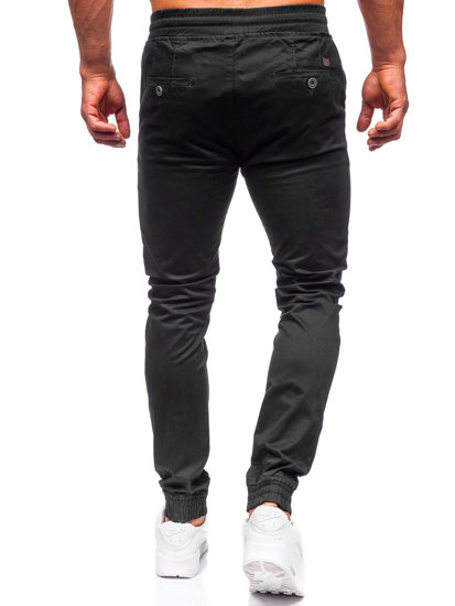 Pantalón jogger de tela para hombre negro Bolf KA6078