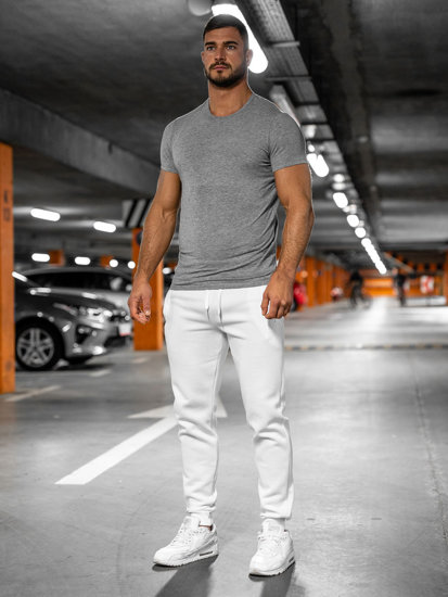 Pantalón jogger para hombre blanco Bolf XW01-A