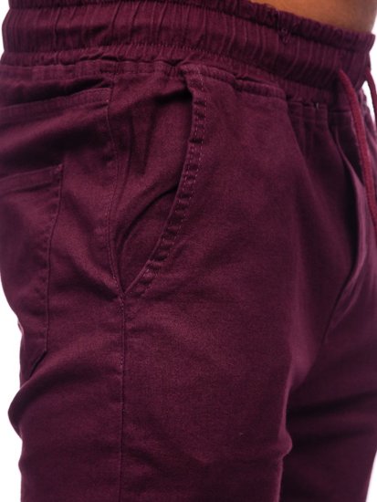 Pantalón jogger para hombre color burdeos Bolf 0906