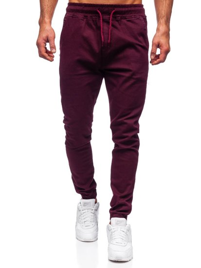 Pantalón jogger para hombre color burdeos Bolf 0906