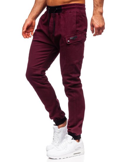 Pantalón jogger para hombre color burdeos Bolf B11103