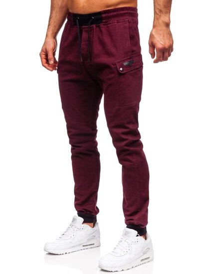 Pantalón jogger para hombre color burdeos Bolf B11103