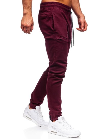 Pantalón jogger para hombre color burdeos Bolf B11119