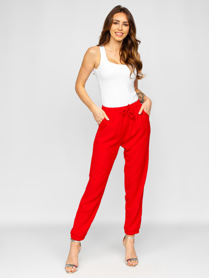 Pantalón jogger para mujer rojo Bolf W5071