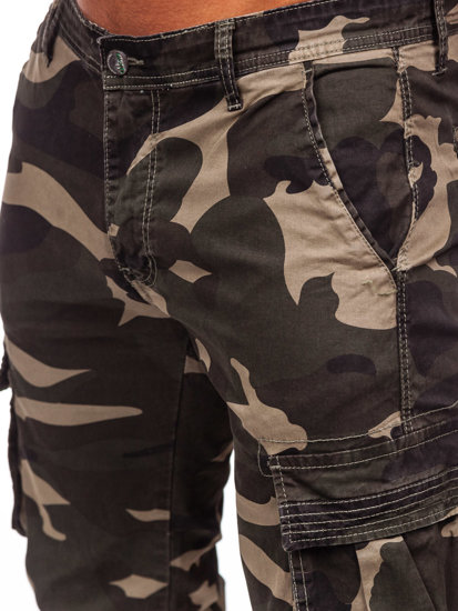 Pantalón vaquero cargo jogger camuflaje para hombre caqui Bolf J685