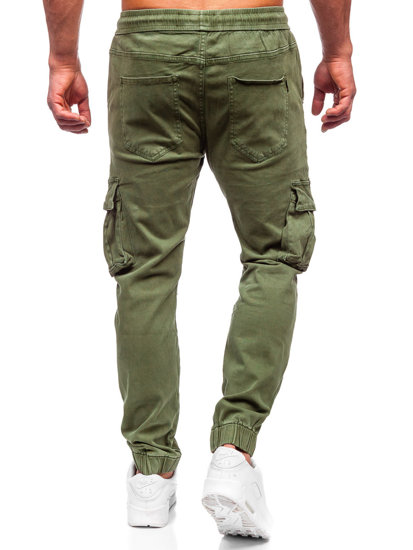 Pantalón vaquero jogger de combate para hombre caqui Bolf MP0105MV