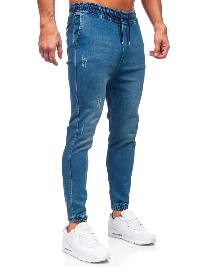 Pantalón vaquero jogger para hombre azul oscuro Bolf 0028