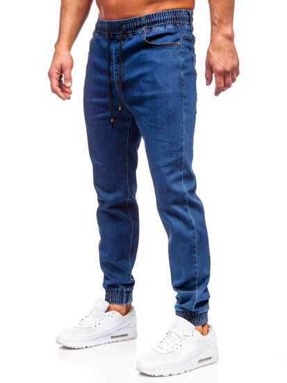 Pantalón vaquero jogger para hombre azul oscuro Bolf 8102