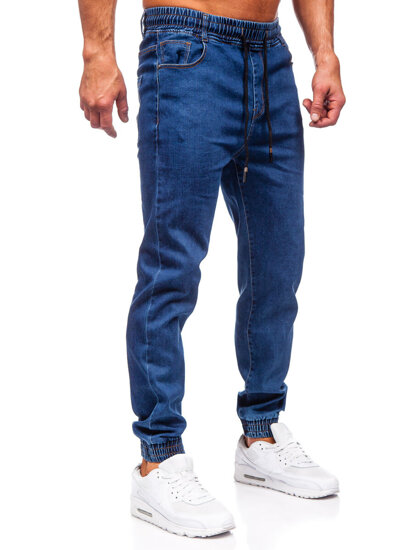 Pantalón vaquero jogger para hombre azul oscuro Bolf 8102