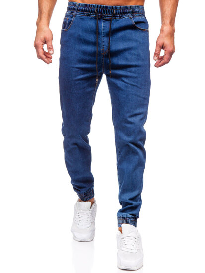 Pantalón vaquero jogger para hombre azul oscuro Bolf 8102