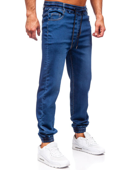 Pantalón vaquero jogger para hombre azul oscuro Bolf 8106