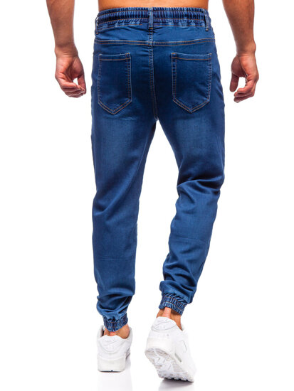 Pantalón vaquero jogger para hombre azul oscuro Bolf 8106