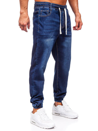 Pantalón vaquero jogger para hombre azul oscuro Bolf 8116