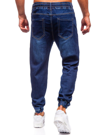 Pantalón vaquero jogger para hombre azul oscuro Bolf 8116