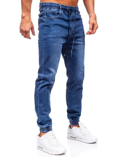 Pantalón vaquero jogger para hombre azul oscuro Bolf 8122