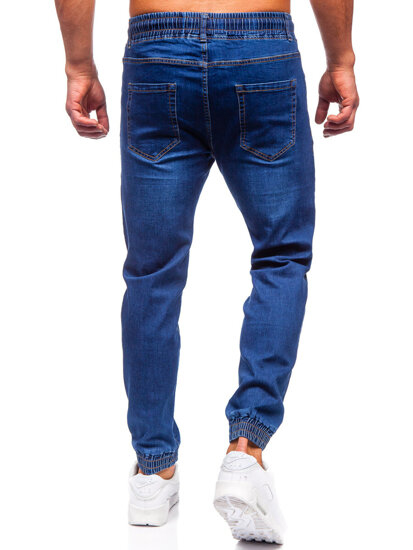 Pantalón vaquero jogger para hombre azul oscuro Bolf 8125