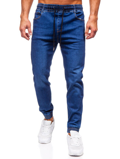 Pantalón vaquero jogger para hombre azul oscuro Bolf 8125