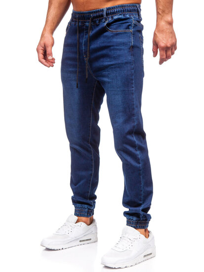 Pantalón vaquero jogger para hombre azul oscuro Bolf 8131