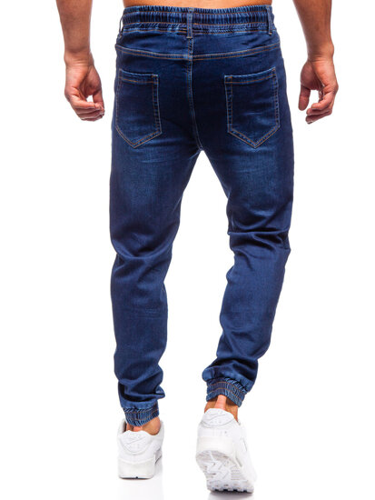 Pantalón vaquero jogger para hombre azul oscuro Bolf 8131