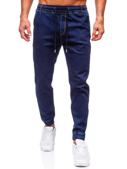 Pantalón vaquero jogger para hombre azul oscuro Bolf 8136