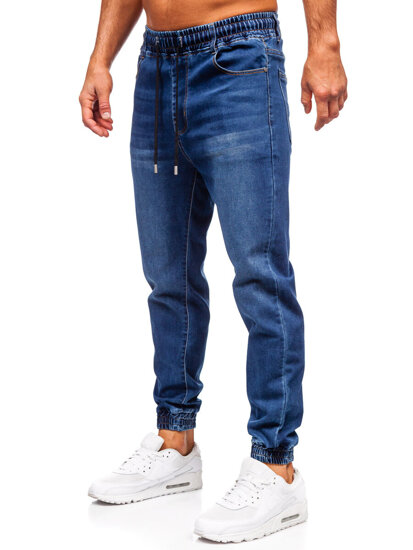 Pantalón vaquero jogger para hombre azul oscuro Bolf 8163