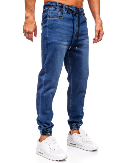 Pantalón vaquero jogger para hombre azul oscuro Bolf 8163