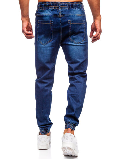 Pantalón vaquero jogger para hombre azul oscuro Bolf 8168