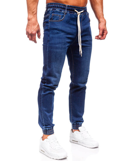 Pantalón vaquero jogger para hombre azul oscuro Bolf 9080