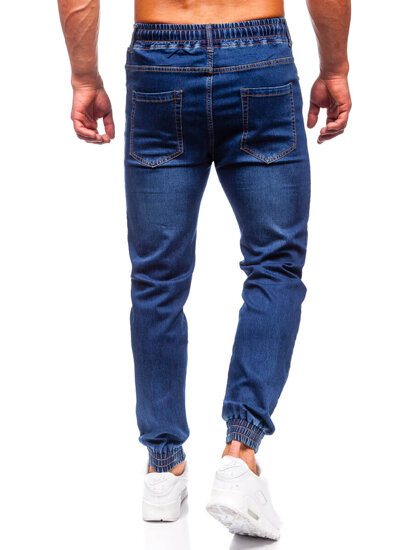 Pantalón vaquero jogger para hombre azul oscuro Bolf 9080