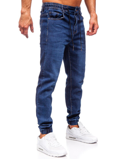 Pantalón vaquero jogger para hombre azul oscuro Bolf 9091