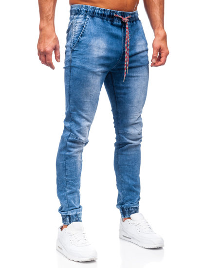 Pantalón vaquero jogger para hombre azul oscuro Bolf TF119