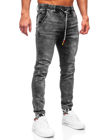 Pantalón vaquero jogger para hombre negro Bolf TF110