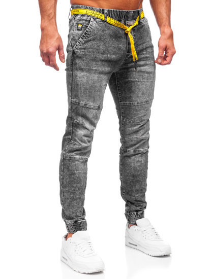 Pantalón vaquero jogger para hombre negro Bolf TF115