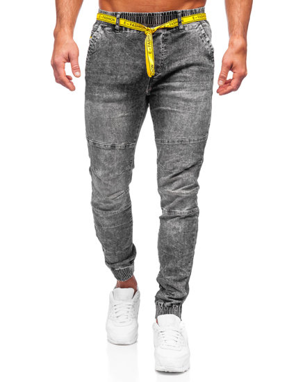 Pantalón vaquero jogger para hombre negro Bolf TF115