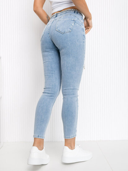 Pantalón vaquero para mujer azul Bolf LA693