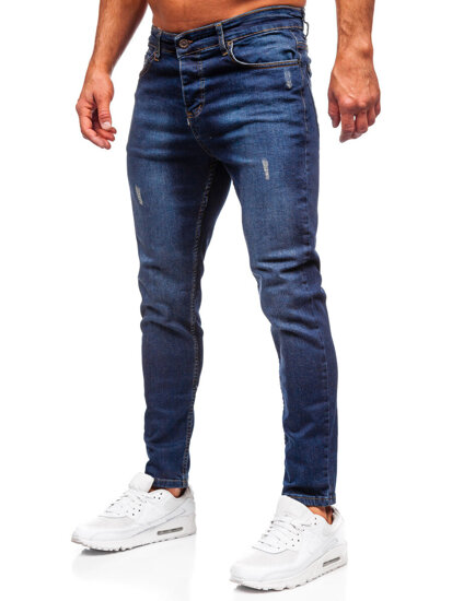 Pantalón vaquero regular fit azul oscuro para hombre Bolf 6760