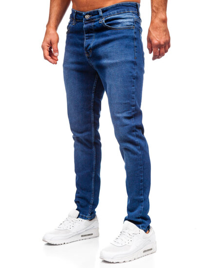 Pantalón vaquero regular fit para hombre azul marino Bolf 6710