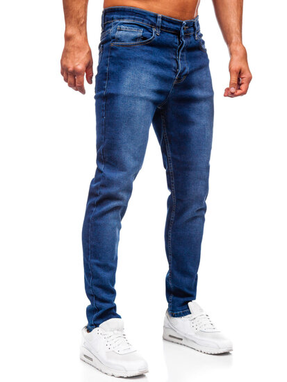 Pantalón vaquero regular fit para hombre azul marino Bolf 6710