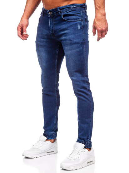 Pantalón vaquero regular fit para hombre azul oscuro Bolf 1969