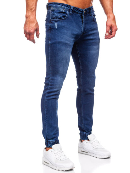 Pantalón vaquero regular fit para hombre azul oscuro Bolf 1969