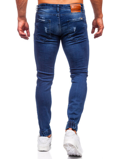 Pantalón vaquero regular fit para hombre azul oscuro Bolf 1969