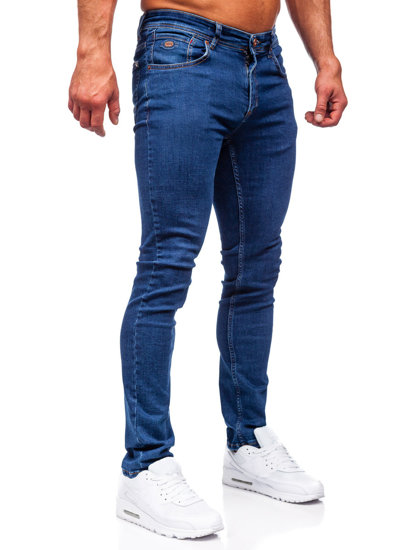 Pantalón vaquero regular fit para hombre azul oscuro Bolf 5158