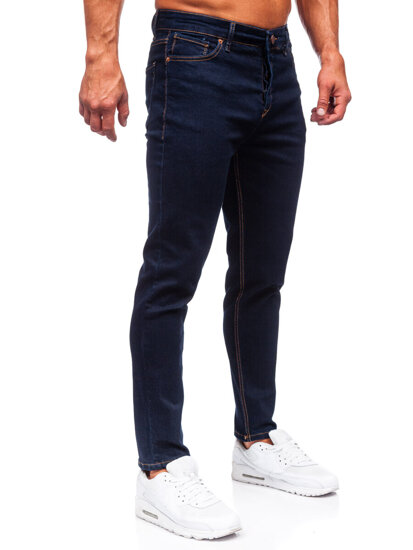 Pantalón vaquero regular fit para hombre azul oscuro Bolf 5305